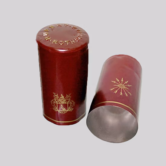 Cápsulas Shrinkable sensíveis ao calor do vinho do PVC da cor preta fosca